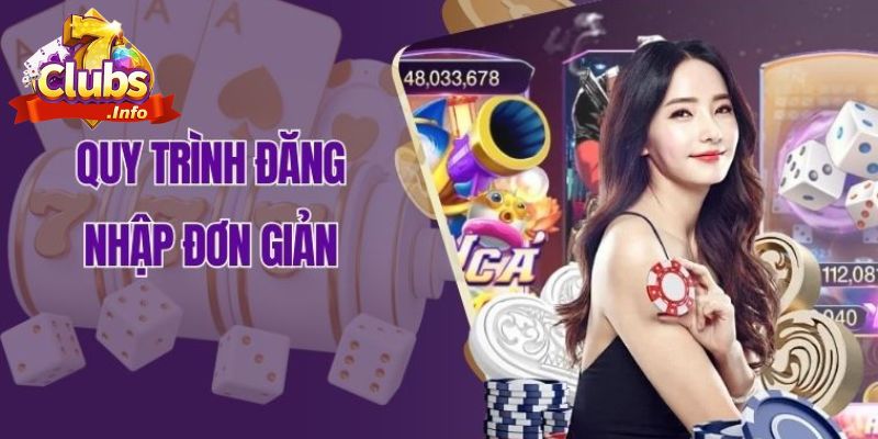 ĐĂNG NHẬP 7CLUB 1 Quá trình các bước đăng nhập vào sân chơi